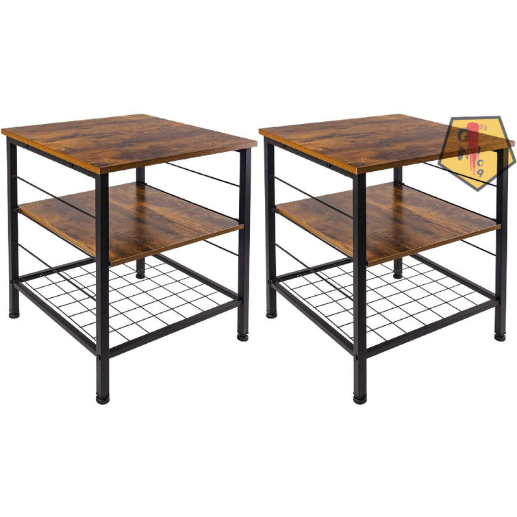 17 Stories Ingimund 22.4'' Tall End Table Set Wayfair